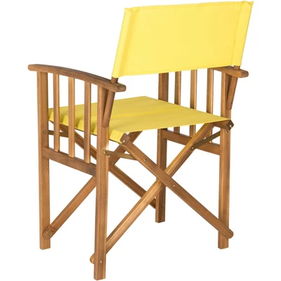 Laguna Director Chair (Set Of 2) - Natural/Yellow - Safavieh - Image 4