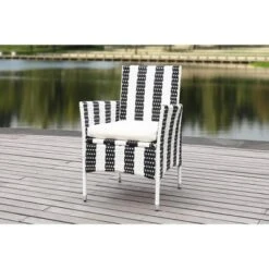 Kendrick Chair (Set Of 2) - Black/White - Safavieh