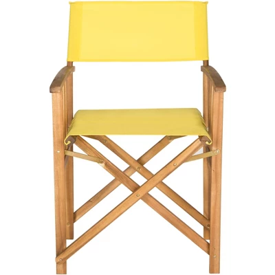 Laguna Director Chair (Set Of 2) - Natural/Yellow - Safavieh - Image 2
