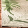Halton Rectangle 2' X 3'7" Outdoor Patio Rug - Cream / Green - Safavieh