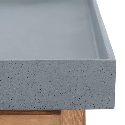 Terance Side Table - Natural/Gray - Safavieh - Image 2