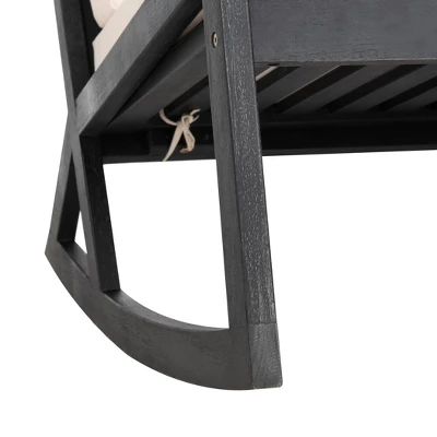 Vernon Rocking Chair - Black/White - Safavieh - Image 7