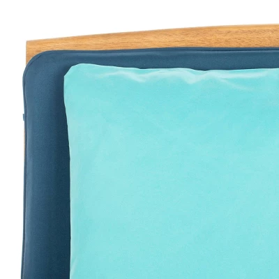 Rocklin 4pc Outdoor Set - Natural Look/Navy - Safavieh - Image 4