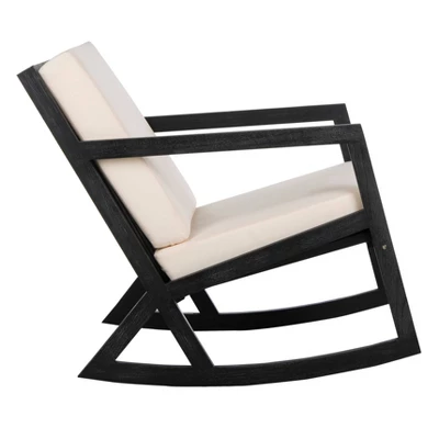 Vernon Rocking Chair - Black/White - Safavieh - Image 3