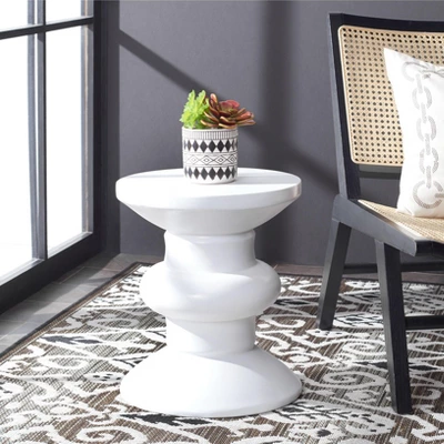 Jiraiya Concrete Accent Stool - Safavieh - Image 2