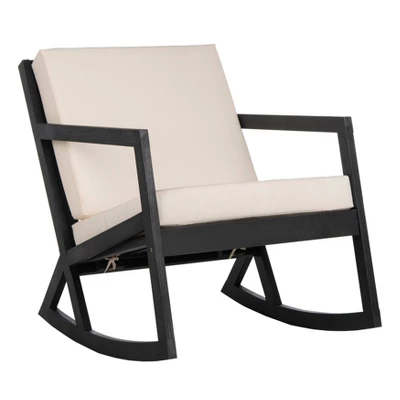 Vernon Rocking Chair - Black/White - Safavieh - Image 2