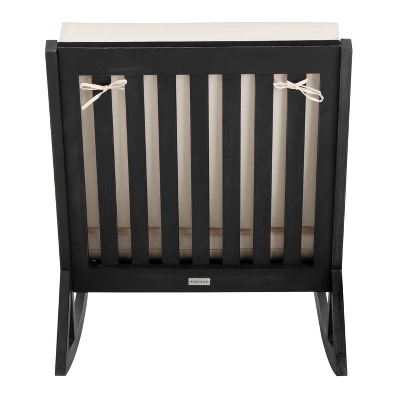 Vernon Rocking Chair - Black/White - Safavieh - Image 4