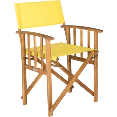 Laguna Director Chair (Set Of 2) - Natural/Yellow - Safavieh - Image 3