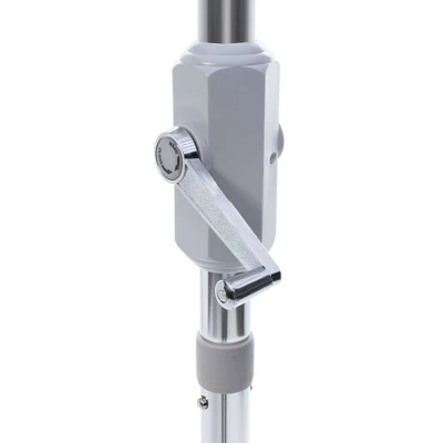 8.4' Round UV Resistant Iris Umbrella Black/White - Safavieh - Image 4